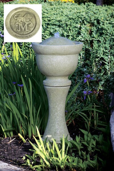 Massarelli Color Sample Green Moss for Statuary & Fountains
